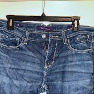 Vigoss Women's Boot Cut Jeans - Dark Blue Denim